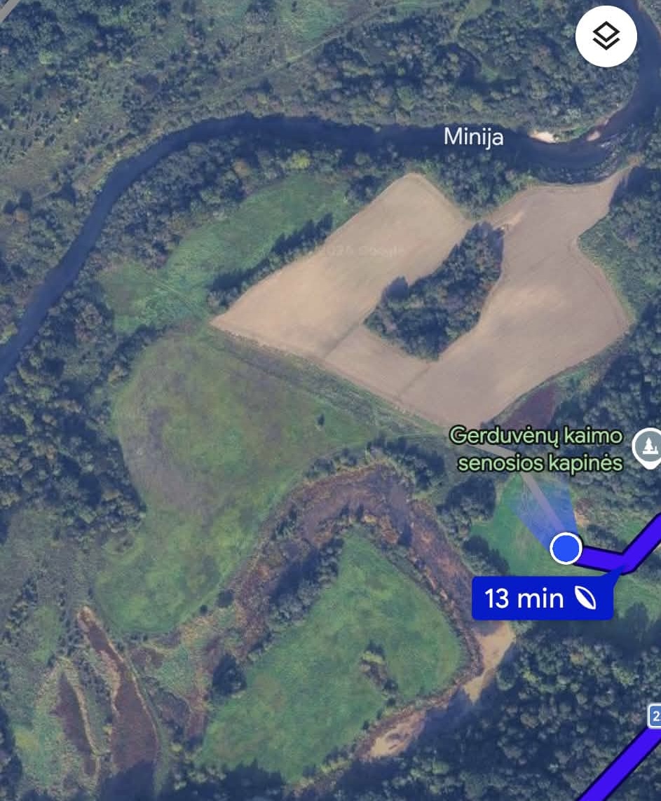 PARDUODAMAS 1,55 HA REKREACINIS ŽEMĖS SKLYPŲ MASYVAS PRIE MINIJO UPĖS GERDUVĖNUOSE